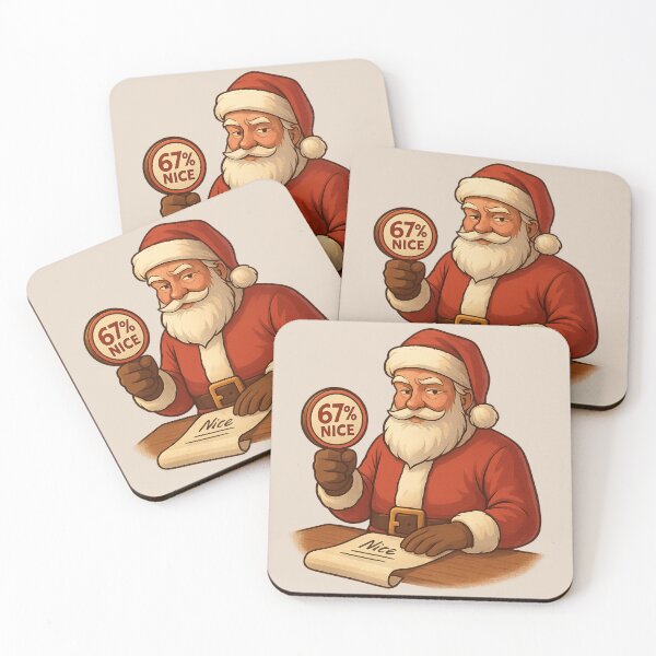 Item preview, Santa’s 67% NICE Stamp - Six Seven Season (Meme List) designed and sold by I AM BRO.