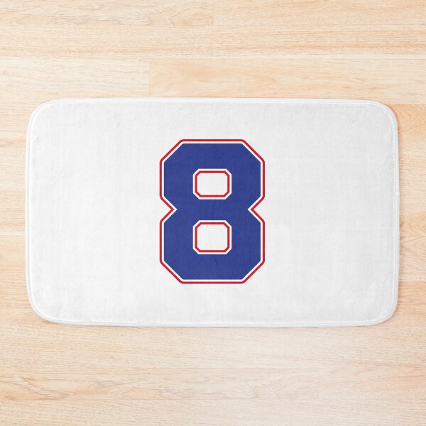 Item preview, Jersey Number 8 / Player Shirt Number Eight (Blue with Red Outline) designed and sold by STUDIO-72.