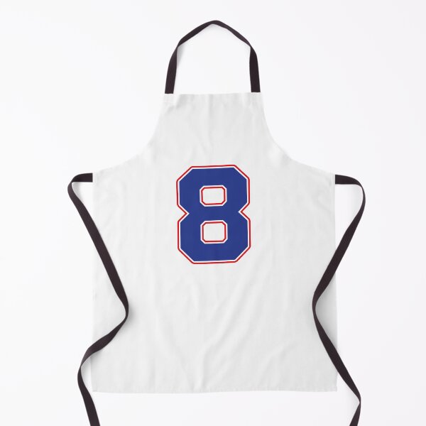 Item preview, Jersey Number 8 / Player Shirt Number Eight (Blue with Red Outline) designed and sold by STUDIO-72.