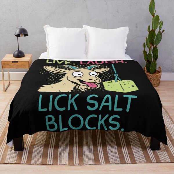 Item preview, Goats Live Laugh Lick Salt Blocks Funny Goat designed and sold by ChunkByChunk.