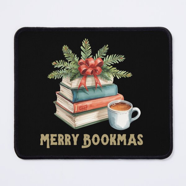 Item preview, Book Lover Christmas, All booked for Christmas, Cozy Christmas Reading Club, Book Stack Christmas designed and sold by KolorellaS.