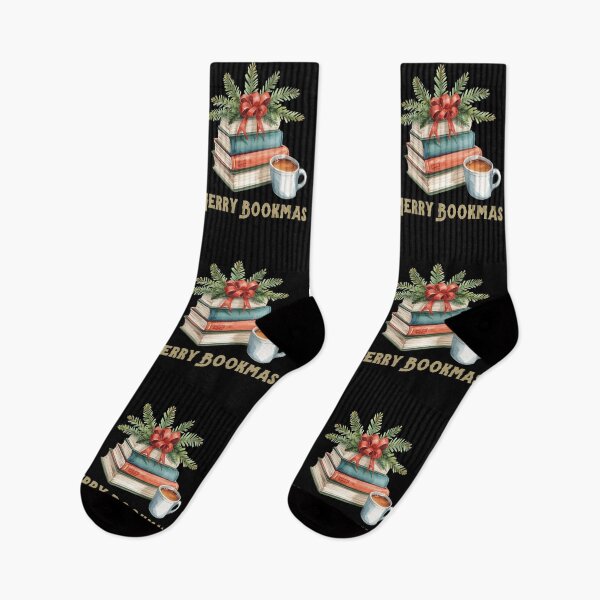 Item preview,  Book Lover Christmas, All booked for Christmas,  Cozy Christmas Reading Club, Book Stack Christmas designed and sold by KolorellaS.