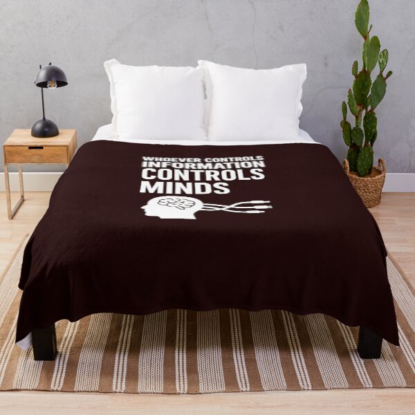 Item preview,  “Whoever Controls Information Controls Minds”  designed and sold by Les-Ink-Studio.