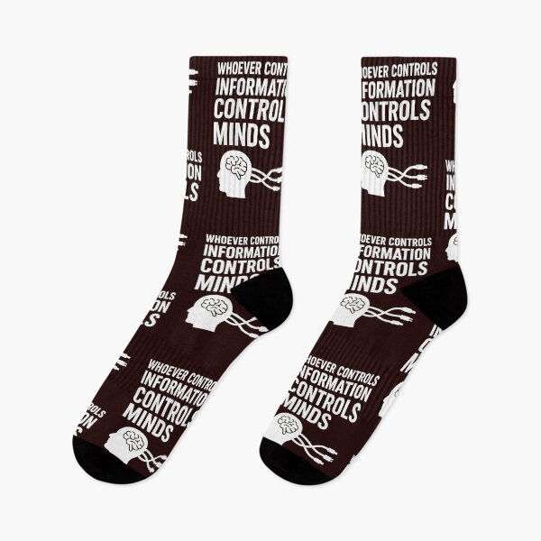 Item preview,  “Whoever Controls Information Controls Minds”  designed and sold by Les-Ink-Studio.