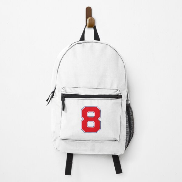 Item preview, Jersey Number 8 / Player Shirt Number Eight (Red with Blue Outline) designed and sold by STUDIO-72.