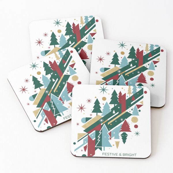 Item preview, Geometric Christmas Tree Festive & Bright Design designed and sold by TravelLensPro.