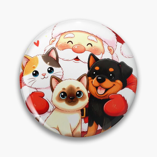 Item preview, Purr-fectly Huggable: Santa’s Snuggle Trio designed and sold by meesub.