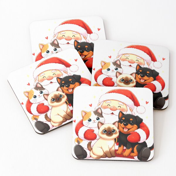 Item preview, Purr-fectly Huggable: Santa’s Snuggle Trio designed and sold by meesub.