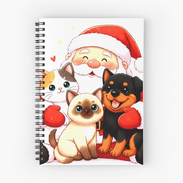 Item preview, Purr-fectly Huggable: Santa’s Snuggle Trio designed and sold by meesub.