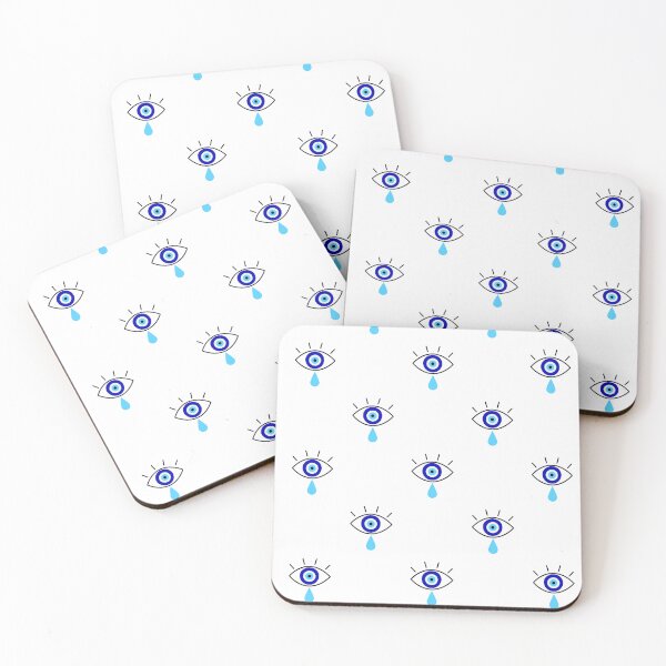 Item preview, Minimalist Evil Eye Tear Design - Blue Nazar Protection Symbol designed and sold by EniShiju.
