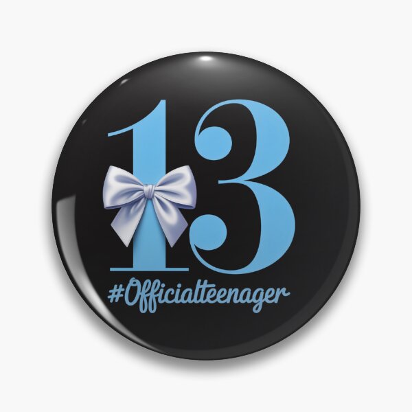 Artikelvorschau, 13. Geburtstag Mädchen Blaue Kokette Schleife Offizieller Teenager 2026 entworfen und verkauft von Clairenity Studio.