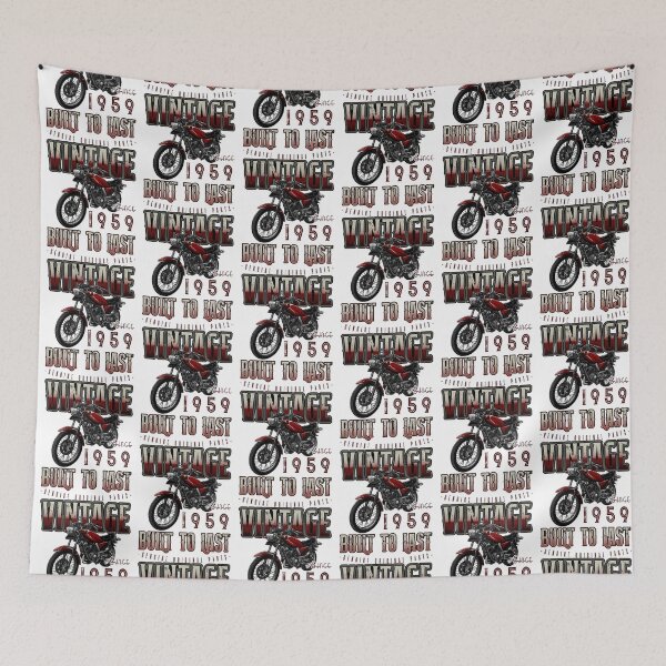 Item preview, Vintage Motorcycle Biker Motorbike Birthday 1959 designed and sold by JRRTs.