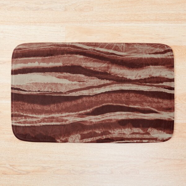 Item preview, Dark Red Almond Abstract Agate Stripe designed and sold by jocelynsart.