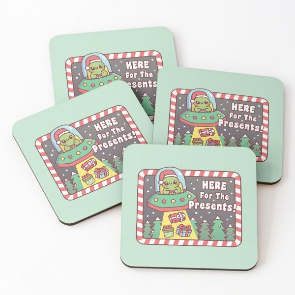 Item preview, Funny Alien UFO Abducts Presents Here For The Presents designed and sold by rustydoodle.