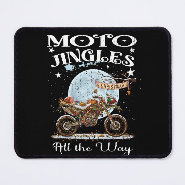 Item preview, MOTO JINGLES ALL THE WAY dual sport riders Christmas holidays Xmas dinner and trail adventures Presents and tree with the motorcycle motorbike dirt bike designed and sold by Jt41.