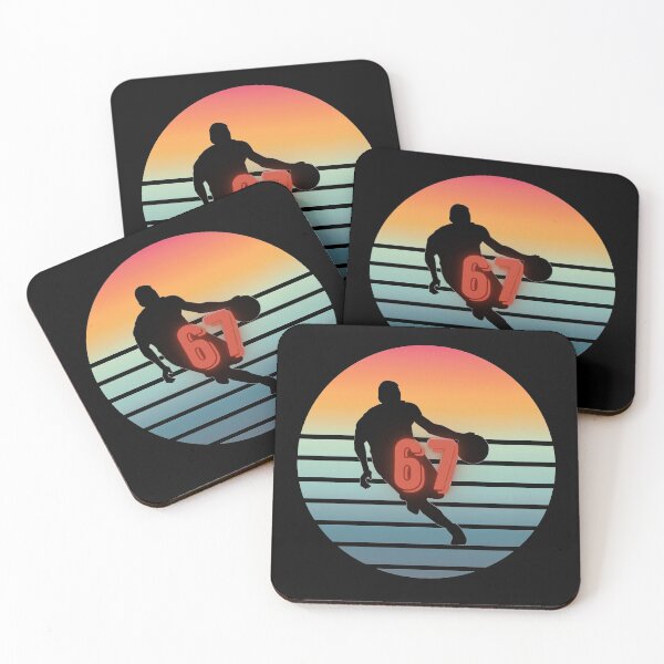 Item preview, 67 Retro Sunset Basketball Silhouette designed and sold by A-Szczesniak.
