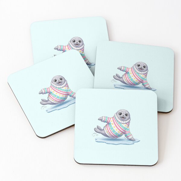 Item preview, Cute Baby Seal in Star Sweater designed and sold by Itsheartshop.