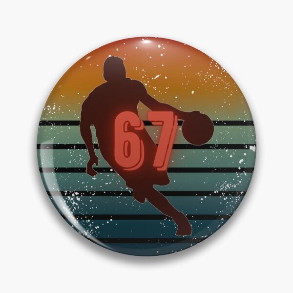 Item preview, 67 Retro Sunset Basketball Silhouette designed and sold by A-Szczesniak.