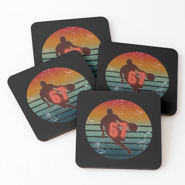 Item preview, 67 Retro Sunset Basketball Silhouette designed and sold by A-Szczesniak.