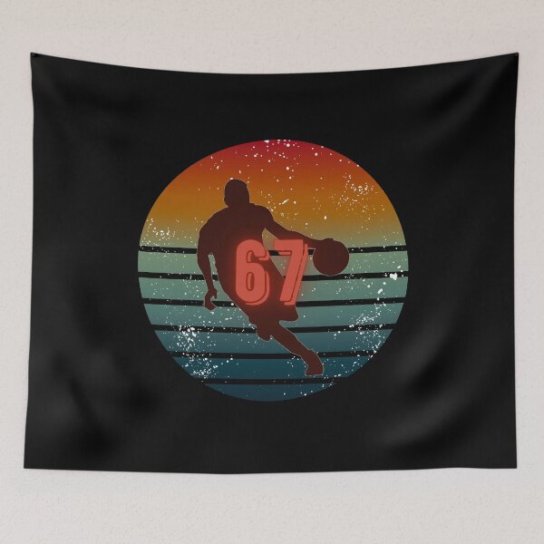 Item preview, 67 Retro Sunset Basketball Silhouette designed and sold by A-Szczesniak.