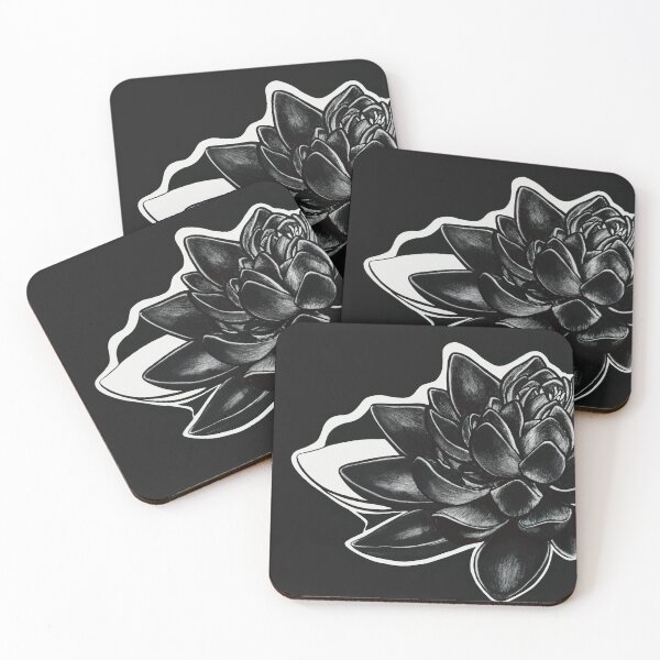 Item preview, Black and White Lotus Sketch – Ink Drawing in Pen designed and sold by Crayon Cup.