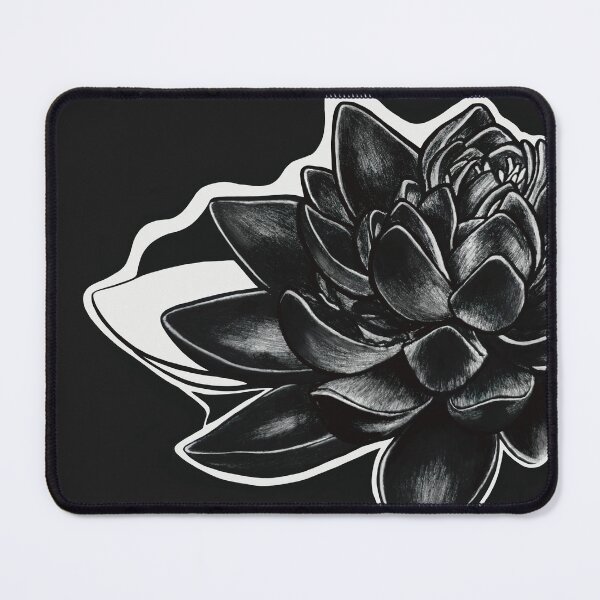Item preview, Black and White Lotus Sketch – Ink Drawing in Pen designed and sold by Crayon Cup.