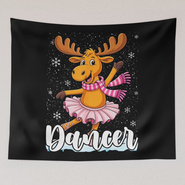 Item preview, Dancer Christmas Dancing Reindeer Cute Deer Dance  designed and sold by WayTBeenkenArt.