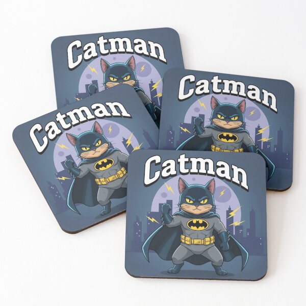 Item preview, Catman: The Night Is Ours and Justice Purrs - Superhero Cat Design designed and sold by JerboT-shirt.