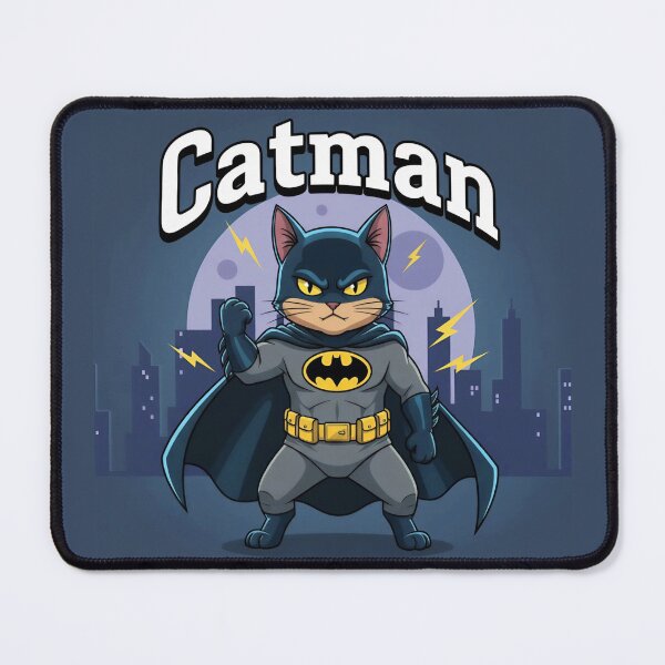 Item preview, Catman: The Night Is Ours and Justice Purrs - Superhero Cat Design designed and sold by JerboT-shirt.