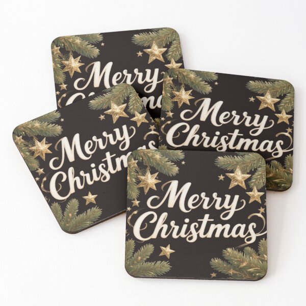 Item preview, Luxury Merry Christmas Illustration designed and sold by MyTshirtArt.