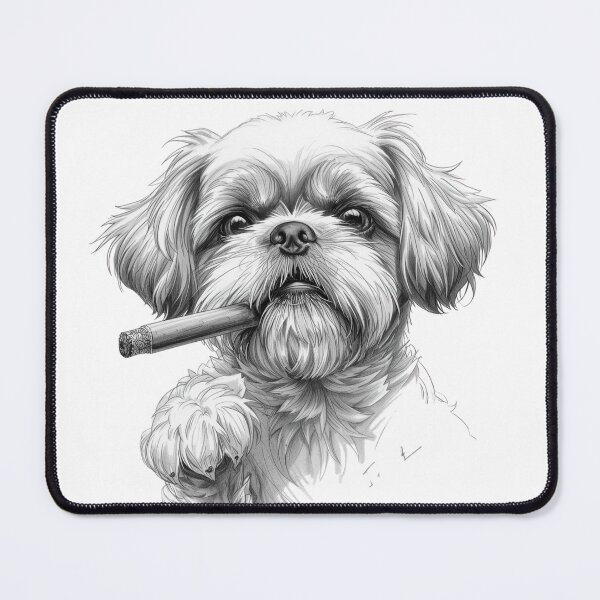 Item preview, Shitzu whit cigar designed and sold by ARTProject79.