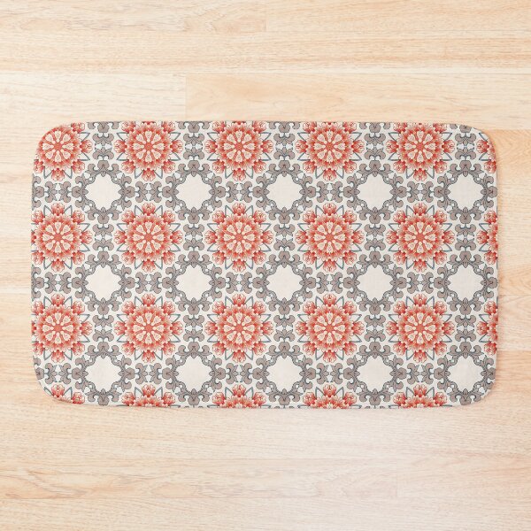 Artikelvorschau, Vintage rotes Blumenmandala – Elegantes Ziermuster entworfen und verkauft von Surfy42.