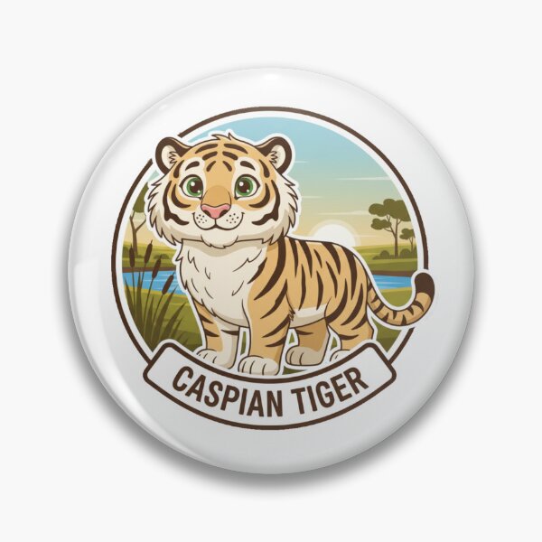 Item preview, Caspian tiger – Panthera tigris virgata designed and sold by ArttiemStudio.