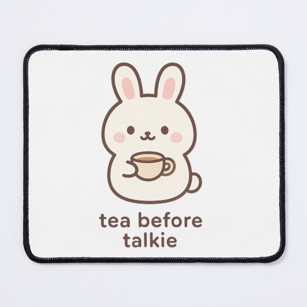 Item preview, Nini Bunny a fluffy bunny holding a cup of tea designed and sold by PrincessStudio.