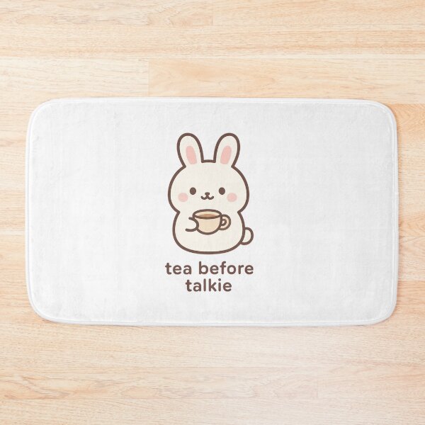 Item preview, Nini Bunny a fluffy bunny holding a cup of tea designed and sold by PrincessStudio.