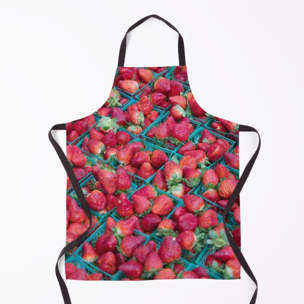 Item preview, This vibrant image showcases fresh strawberries at a bustling farmers market in Sarasota Florida designed and sold by EyezWatchin.