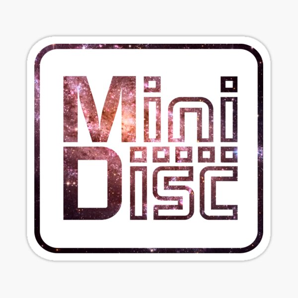 Pegatina «Logotipo de formato multimedia Galaxy Minidisc» de KingGeek ...