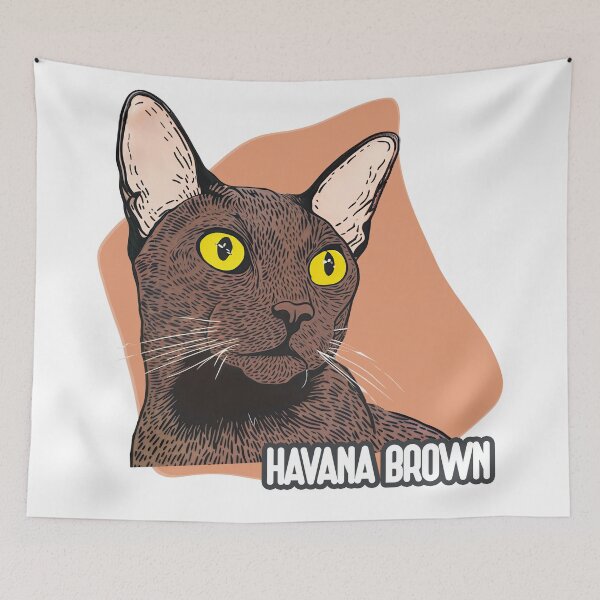 Item preview, Havana Brown Majesty: Sleek Feline Elegance designed and sold by ForeverPrintsOK.