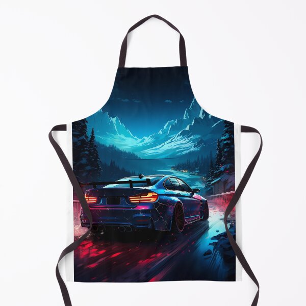 Item preview, Nighttime Performance Car Illuminated By Vibrant Neon Road designed and sold by RevUpDesign.