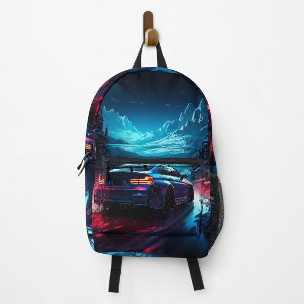 Item preview, Nighttime Performance Car Illuminated By Vibrant Neon Road designed and sold by RevUpDesign.