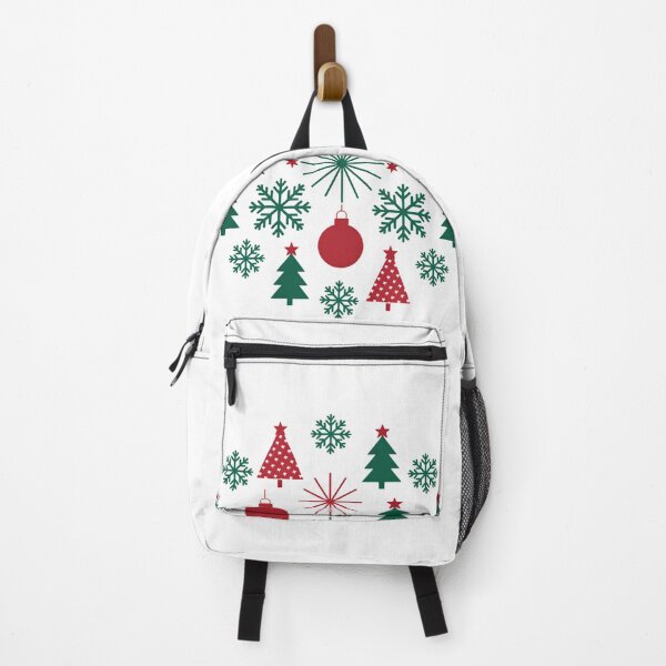 Item preview, Christmas circle pattern with fir trees & snowflakes designed and sold by TravelLensPro.