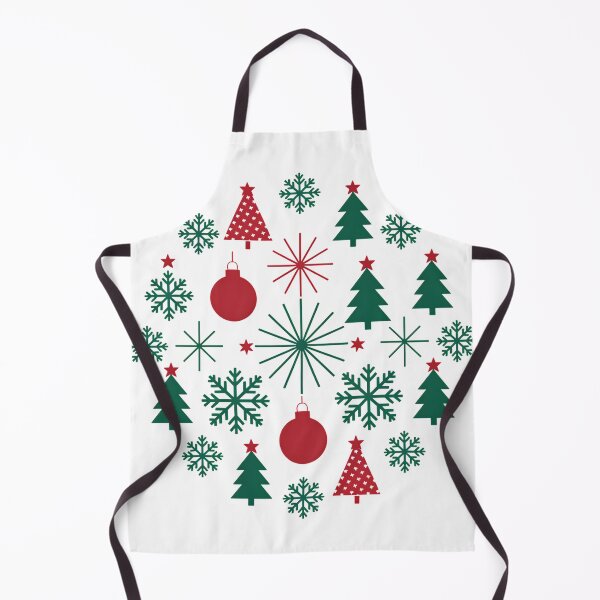 Item preview, Christmas circle pattern with fir trees & snowflakes designed and sold by TravelLensPro.