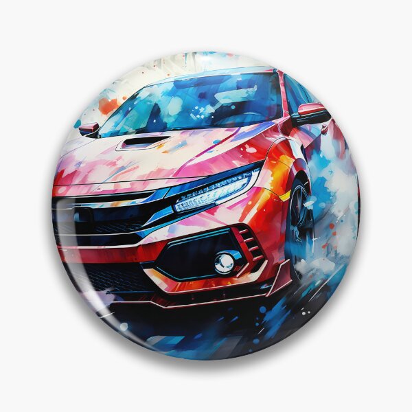 Item preview, Vibrant Hot Hatch Sports Car Bursting With Colorful Energy designed and sold by RevUpDesign.