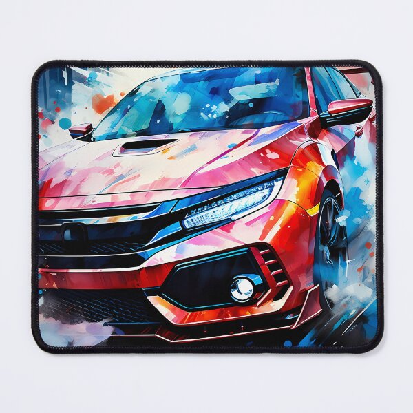 Item preview, Vibrant Hot Hatch Sports Car Bursting With Colorful Energy designed and sold by RevUpDesign.