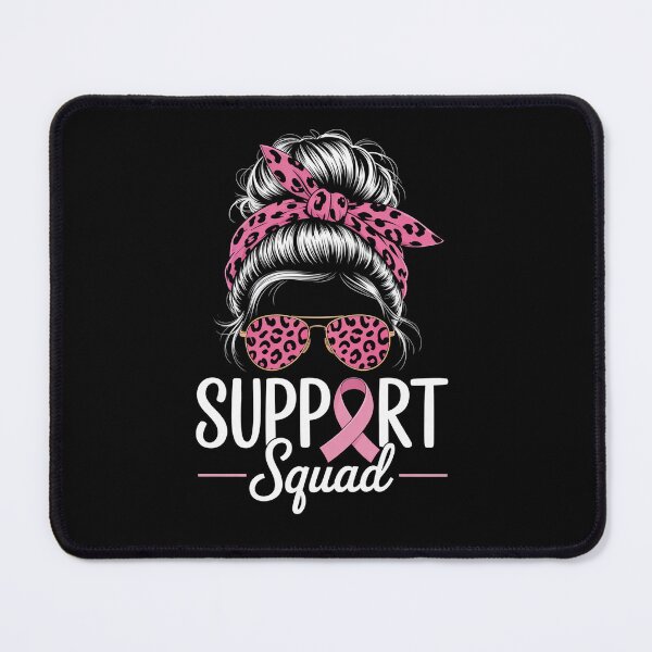 Item preview, Support Squad Messy Bun Breast Cancer Awareness  designed and sold by MaryoKing.