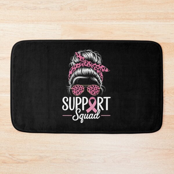 Item preview, Support Squad Messy Bun Breast Cancer Awareness  designed and sold by MaryoKing.