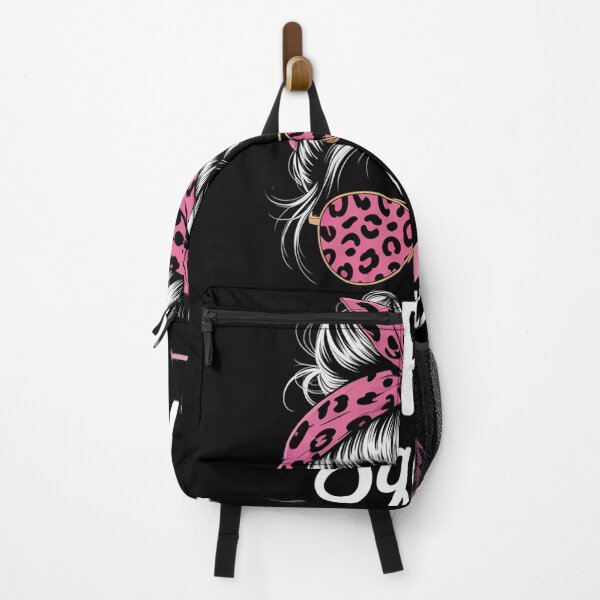 Item preview, Support Squad Messy Bun Breast Cancer Awareness designed and sold by MaryoKing.