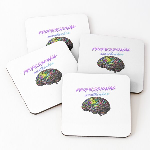 Item preview, Professional Overthinker Text pink Quote designed and sold by SloganSauce.