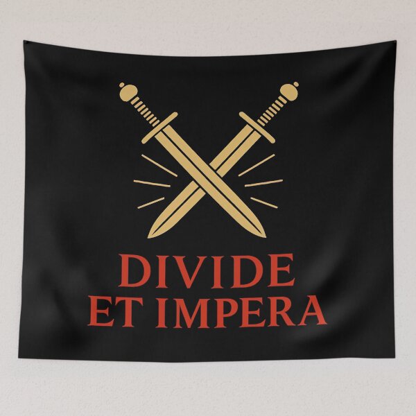 Item preview, Divide et Impera Roman Empire Maxim designed and sold by Retr0Tshirts.