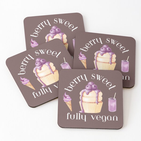 Item preview, Berry Sweet Fully Vegan – Cute Purple Dessert Illustration designed and sold by TheBeeKindSpace.